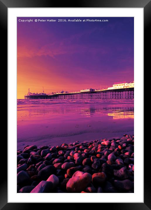 Brighton Pier. Framed Mounted Print by Peter Hatter