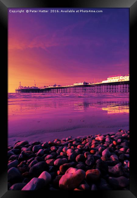 Brighton Pier. Framed Print by Peter Hatter