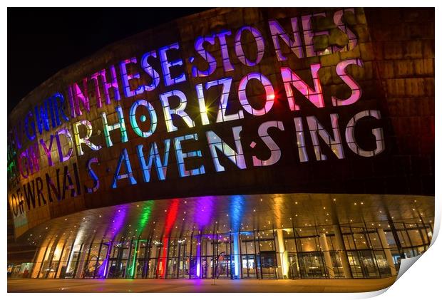 Wales Millennium Centre  Print by Dean Merry