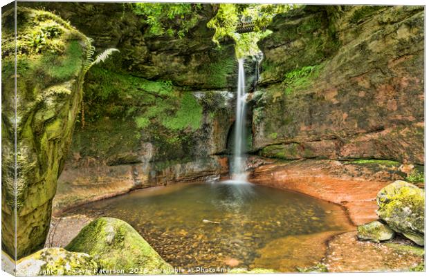 Waterfall Pool Canvas Print by Valerie Paterson