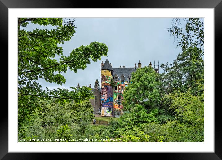 Kelburn Castle Framed Mounted Print by Valerie Paterson