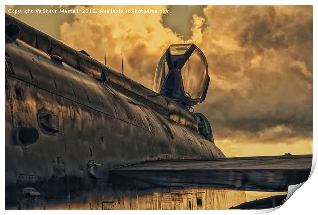 EE Lightning XR728 -  " Before the Storm " Print by Shaun Westell