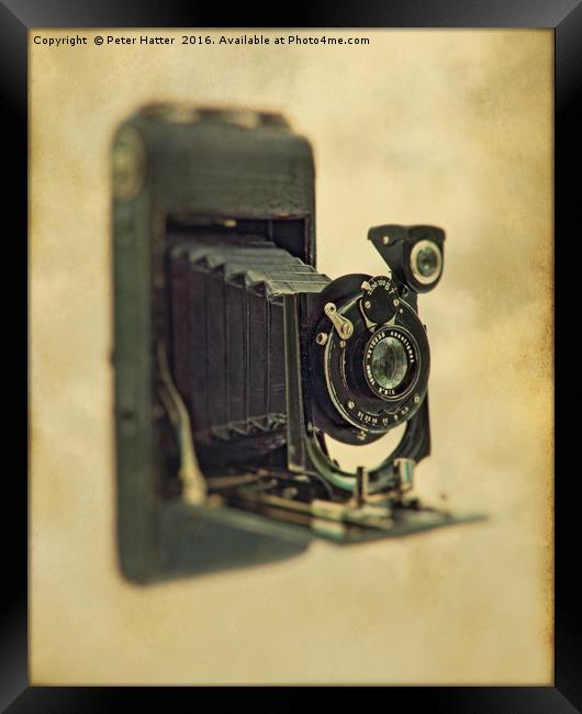 An old bellows Camera Framed Print by Peter Hatter