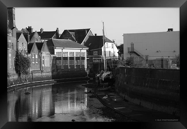 River ouse Lewes Framed Print by Nigel Coomber