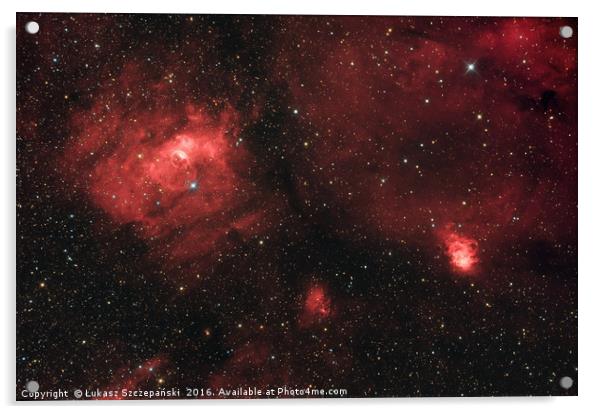 Deep space object Bubble Nebula (NGC 7635) Acrylic by Łukasz Szczepański