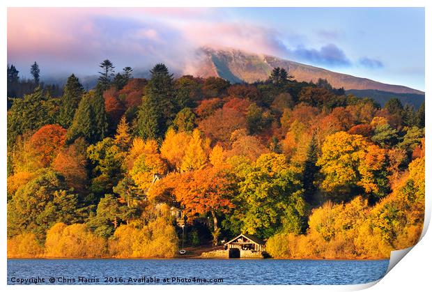 Autumn in the Lakes Print by Chris Harris