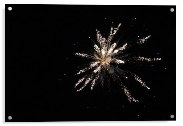 Exploding Firework Acrylic by J Hartley