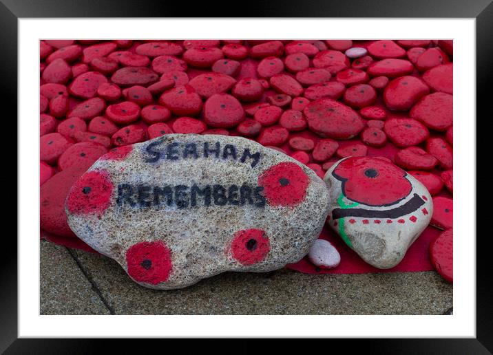 Seaham Remembers Framed Mounted Print by Northeast Images