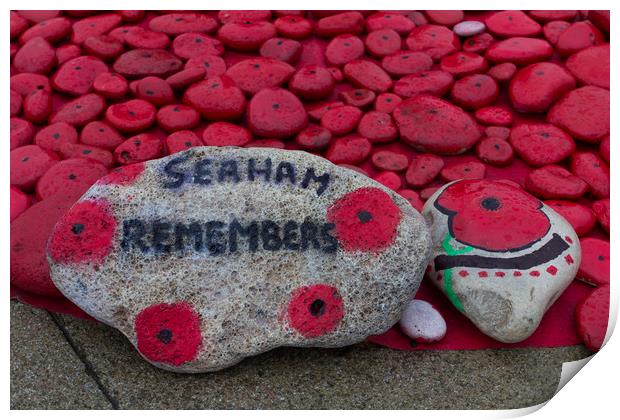 Seaham Remembers Print by Northeast Images
