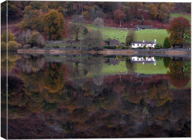           rydal reflectons Canvas Print by eric carpenter