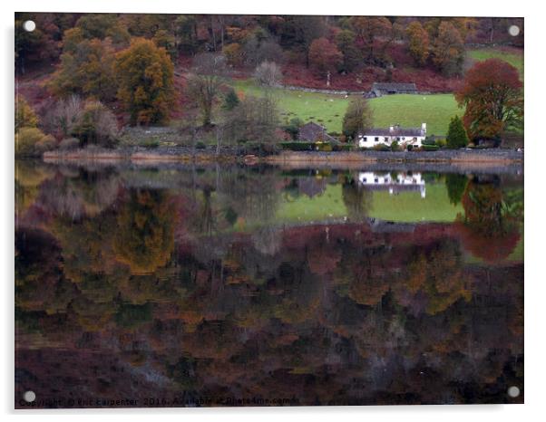           rydal reflectons Acrylic by eric carpenter