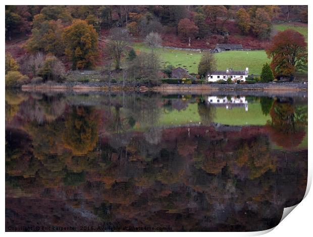           rydal reflectons Print by eric carpenter