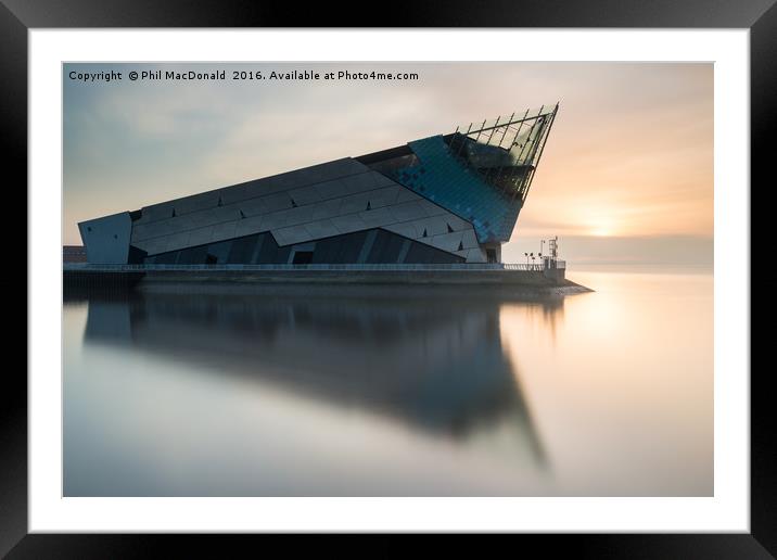 The Deep in Hull, Sunrise on the Humber Framed Mounted Print by Phil MacDonald