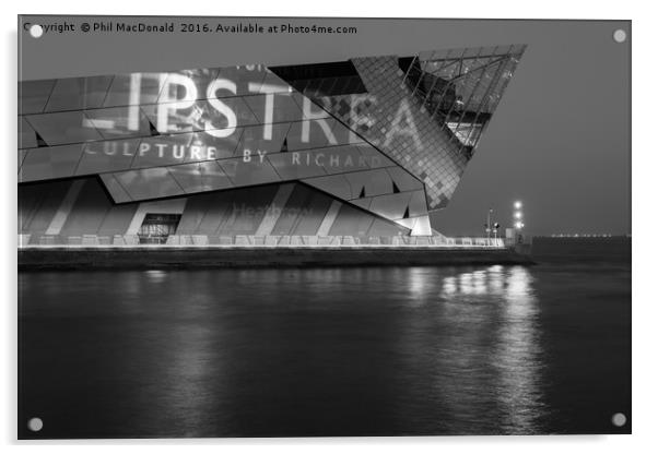 The Deep in Hull, Screen Test on the Humber Acrylic by Phil MacDonald