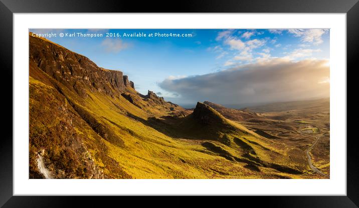 The Quiraing Framed Mounted Print by Karl Thompson