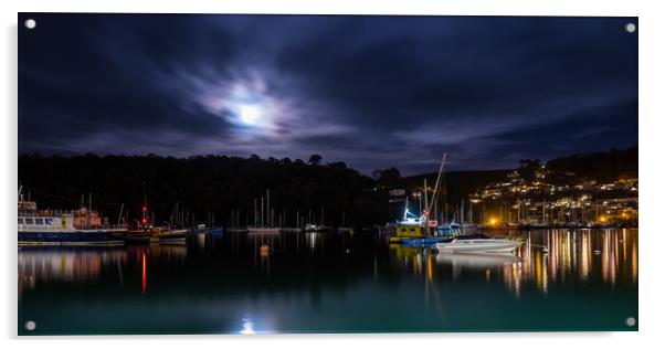 Dartmouth by Night Acrylic by David Wilkins
