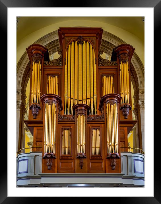 Organ Pipes, Waterford, Ireland Framed Mounted Print by Mark Llewellyn