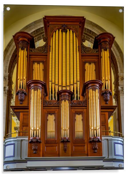 Organ Pipes, Waterford, Ireland Acrylic by Mark Llewellyn