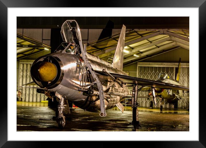 English Electric Lightning QRA shed Framed Mounted Print by Oxon Images