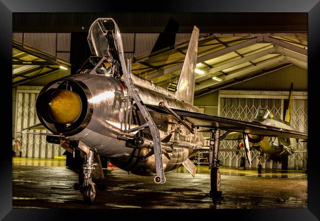 English Electric Lightning QRA shed Framed Print by Oxon Images