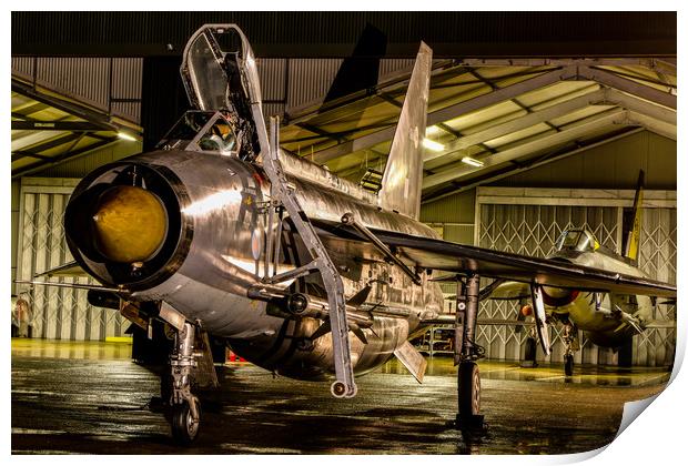 English Electric Lightning QRA shed Print by Oxon Images