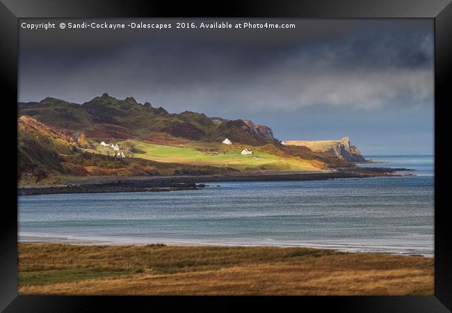 Staffin Headland, Isle Of Skye Framed Print by Sandi-Cockayne ADPS