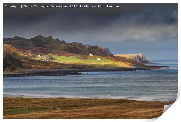 Staffin Headland, Isle Of Skye Print by Sandi-Cockayne ADPS
