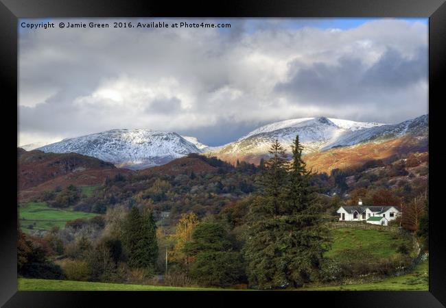 Autumn In The Lake District Framed Print by Jamie Green