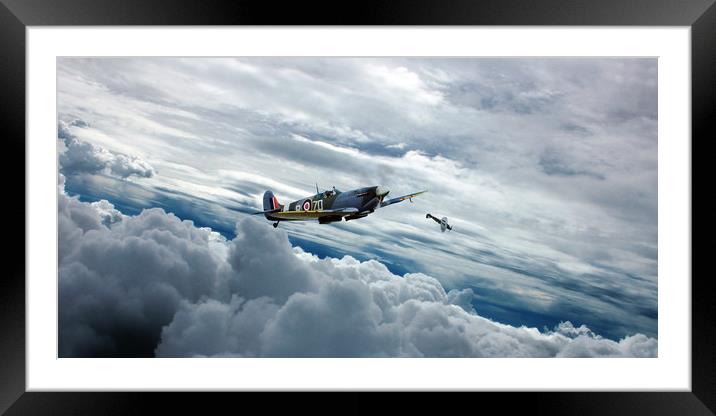 Fly With A Spitfire Framed Mounted Print by J Biggadike