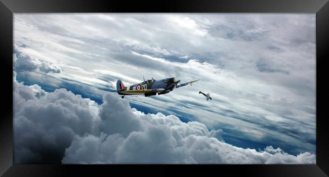 Fly With A Spitfire Framed Print by J Biggadike