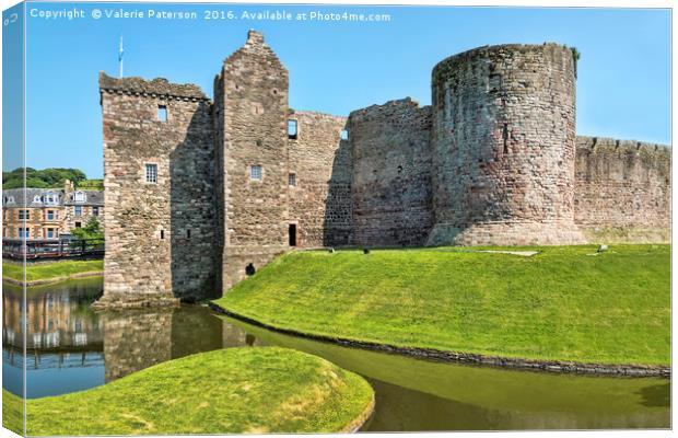 Rothesay Castle Canvas Print by Valerie Paterson