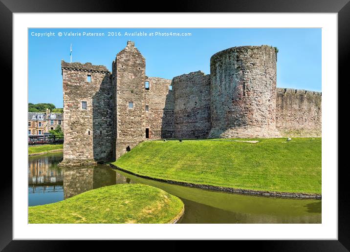 Rothesay Castle Framed Mounted Print by Valerie Paterson