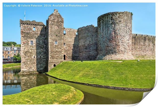 Rothesay Castle Print by Valerie Paterson