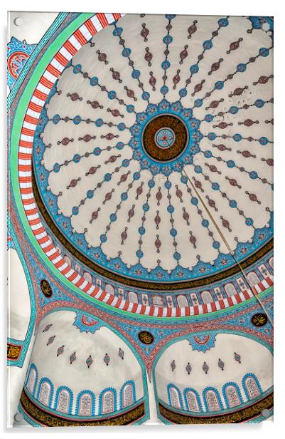 Side Fatith Mosque Ceiling Art Acrylic by Antony McAulay