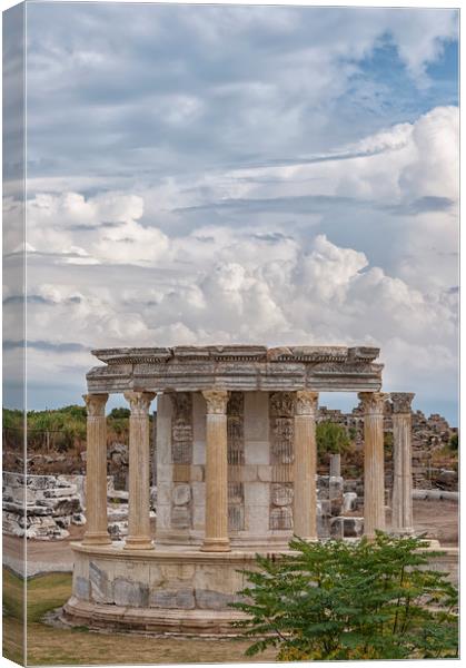 Side Temple of Tyche Canvas Print by Antony McAulay