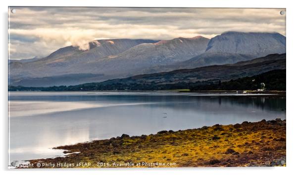 Loch Creran Acrylic by Philip Hodges aFIAP ,
