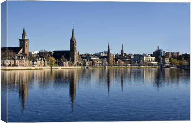 River Ness in Inverness Scotland Canvas Print by Jacqi Elmslie