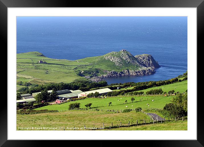 Torr Head in County Antrim Framed Mounted Print by David McFarland
