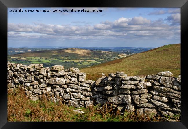 Dartmoor from the Two Moors Way Framed Print by Pete Hemington