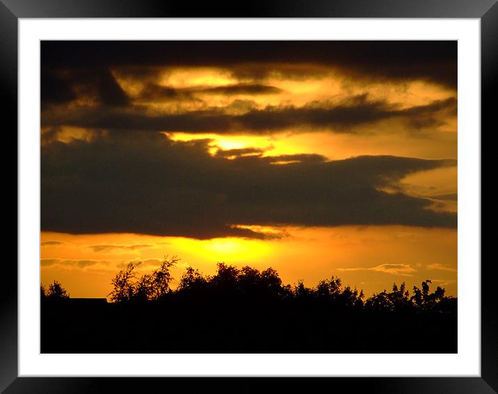 Sunset  at Cheddar Gorge Framed Mounted Print by Mark Hobson