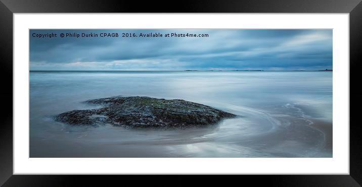 Bamburgh Beach Framed Mounted Print by Phil Durkin DPAGB BPE4