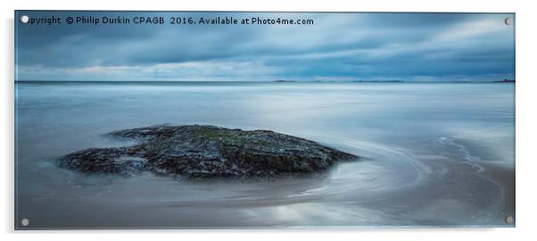 Bamburgh Beach Acrylic by Phil Durkin DPAGB BPE4