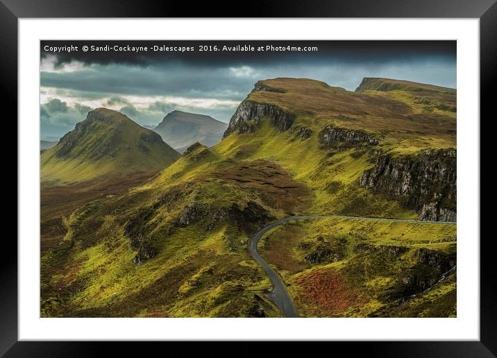 The Quiraing In November Framed Mounted Print by Sandi-Cockayne ADPS