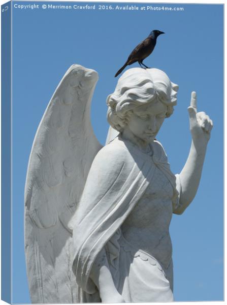Cemetery Angel Canvas Print by Merrimon Crawford