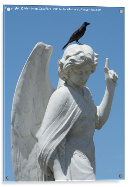 Cemetery Angel Acrylic by Merrimon Crawford