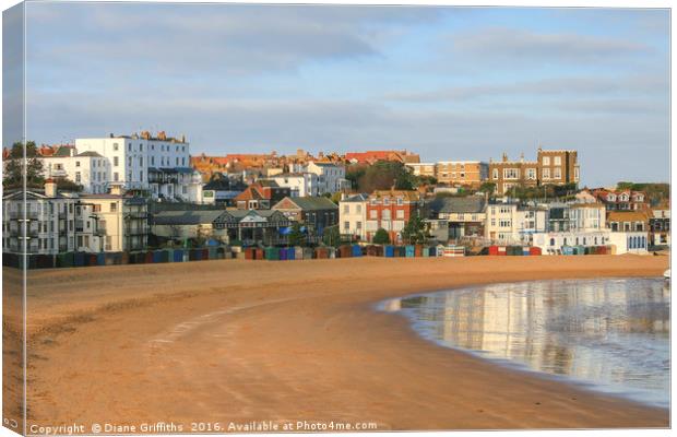 Broadstairs Beach Canvas Print by Diane Griffiths