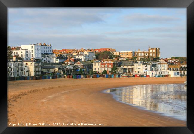 Broadstairs Beach Framed Print by Diane Griffiths