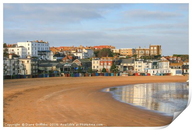 Broadstairs Beach Print by Diane Griffiths