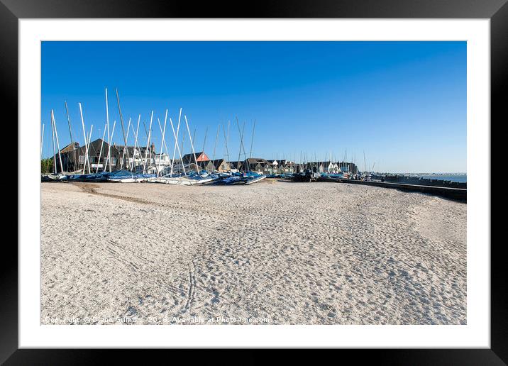 Whitstable Sand and Sailing Framed Mounted Print by Diane Griffiths