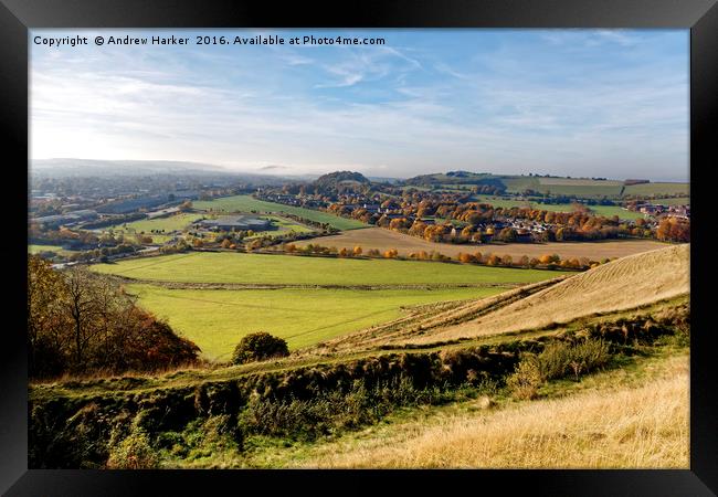 Autumn colours, Warminster, Wiltshire, UK Framed Print by Andrew Harker